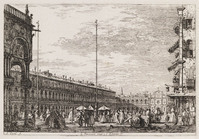 KG 00299
<br/>
Veduta: La Procurazione Nuove e S. Ziminian
<br/>
<em>Canal, Antonio (Canaletto) (1697 - 1768)</em>